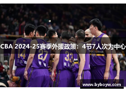 CBA 2024-25赛季外援政策：4节7人次为中心